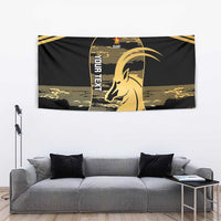 Zimbabwe Rugby Custom Tapestry Come On Sables Gold Black Version - Wonder Print Shop