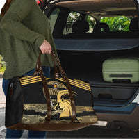 Zimbabwe Rugby Custom Travel Bag Come On Sables Gold Black Version - Wonder Print Shop