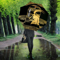 Zimbabwe Rugby Custom Umbrella Come On Sables Gold Black Version - Wonder Print Shop