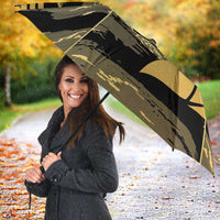 Zimbabwe Rugby Custom Umbrella Come On Sables Gold Black Version - Wonder Print Shop