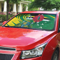 Dominica Independence Day Auto Sun Shade 3 November Coat Of Arms - Wonder Print Shop