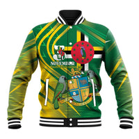 Dominica Independence Day Baseball Jacket 3 November Coat Of Arms - Wonder Print Shop