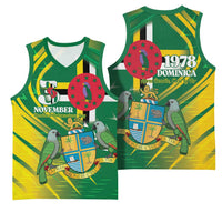 Dominica Independence Day Basketball Jersey 3 November Coat Of Arms - Wonder Print Shop