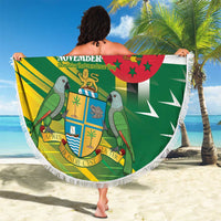 Dominica Independence Day Beach Blanket 3 November Coat Of Arms - Wonder Print Shop
