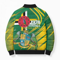 Dominica Independence Day Bomber Puffer Jacket 3 November Coat Of Arms - Wonder Print Shop