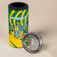 Dominica Independence Day 4 in 1 Can Cooler Tumbler 3 November Coat Of Arms - Wonder Print Shop