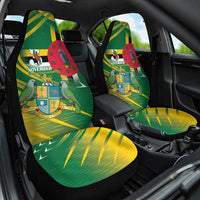 Dominica Independence Day Car Seat Cover 3 November Coat Of Arms - Wonder Print Shop