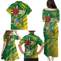 Dominica Independence Day Family Matching Puletasi and Hawaiian Shirt 3 November Coat Of Arms - Wonder Print Shop