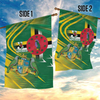 Dominica Independence Day Garden Flag 3 November Coat Of Arms - Wonder Print Shop
