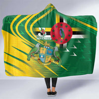 Dominica Independence Day Hooded Blanket 3 November Coat Of Arms - Wonder Print Shop