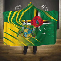 Dominica Independence Day Hooded Blanket 3 November Coat Of Arms - Wonder Print Shop