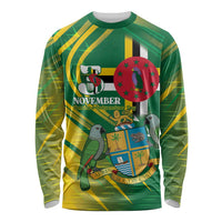 Dominica Independence Day Long Sleeve Shirt 3 November Coat Of Arms - Wonder Print Shop