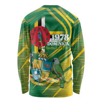 Dominica Independence Day Long Sleeve Shirt 3 November Coat Of Arms - Wonder Print Shop