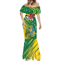 Dominica Independence Day Mermaid Dress 3 November Coat Of Arms - Wonder Print Shop