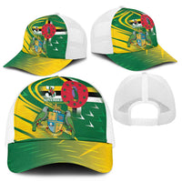 Dominica Independence Day Mesh Trucker Cap 3 November Coat Of Arms - Wonder Print Shop
