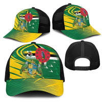 Dominica Independence Day Mesh Trucker Cap 3 November Coat Of Arms - Wonder Print Shop