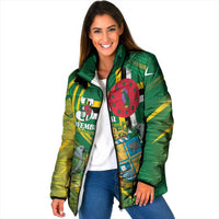 Dominica Independence Day Padded Jacket 3 November Coat Of Arms - Wonder Print Shop