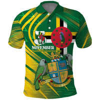 Dominica Independence Day Polo Shirt 3 November Coat Of Arms - Wonder Print Shop