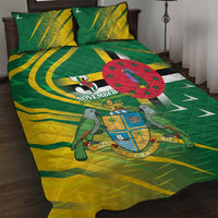 Dominica Independence Day Quilt Bed Set 3 November Coat Of Arms - Wonder Print Shop