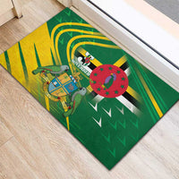 Dominica Independence Day Rubber Doormat 3 November Coat Of Arms - Wonder Print Shop