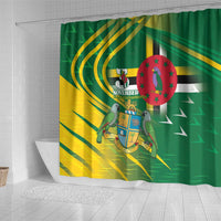 Dominica Independence Day Shower Curtain 3 November Coat Of Arms - Wonder Print Shop