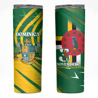 Dominica Independence Day Skinny Tumbler 3 November Coat Of Arms - Wonder Print Shop