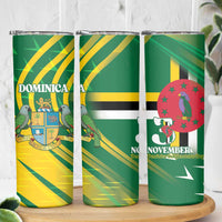 Dominica Independence Day Skinny Tumbler 3 November Coat Of Arms - Wonder Print Shop