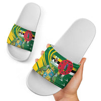 Dominica Independence Day Slide Sandals 3 November Coat Of Arms - Wonder Print Shop
