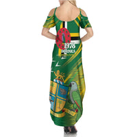 Dominica Independence Day Summer Maxi Dress 3 November Coat Of Arms - Wonder Print Shop
