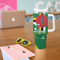 Dominica Independence Day Tumbler With Handle 3 November Coat Of Arms - Wonder Print Shop