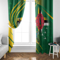 Dominica Independence Day Window Curtain 3 November Coat Of Arms - Wonder Print Shop