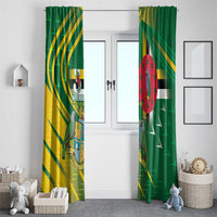 Dominica Independence Day Window Curtain 3 November Coat Of Arms - Wonder Print Shop