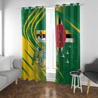 Dominica Independence Day Window Curtain 3 November Coat Of Arms - Wonder Print Shop