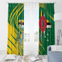 Dominica Independence Day Window Curtain 3 November Coat Of Arms - Wonder Print Shop
