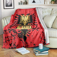 Albania Independence Day Blanket Dita e Pavaresise Map Grunge Style - Wonder Print Shop