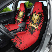 Albania Independence Day Car Seat Cover Dita e Pavaresise Map Grunge Style - Wonder Print Shop