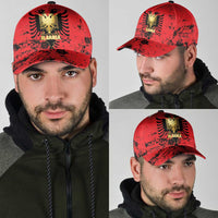 Albania Independence Day Classic Cap Dita e Pavaresise Map Grunge Style - Wonder Print Shop