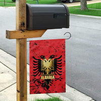 Albania Independence Day Garden Flag Dita e Pavaresise Map Grunge Style - Wonder Print Shop