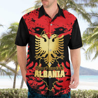 Albania Independence Day Hawaiian Shirt Dita e Pavaresise Map Grunge Style - Wonder Print Shop
