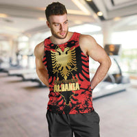 Albania Independence Day Men Tank Top Dita e Pavaresise Map Grunge Style - Wonder Print Shop