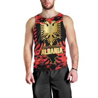 Albania Independence Day Men Tank Top Dita e Pavaresise Map Grunge Style - Wonder Print Shop