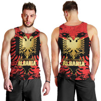 Albania Independence Day Men Tank Top Dita e Pavaresise Map Grunge Style - Wonder Print Shop