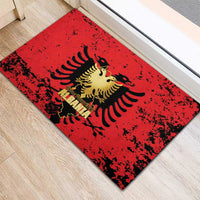 Albania Independence Day Rubber Doormat Dita e Pavaresise Map Grunge Style - Wonder Print Shop