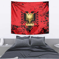Albania Independence Day Tapestry Dita e Pavaresise Map Grunge Style - Wonder Print Shop