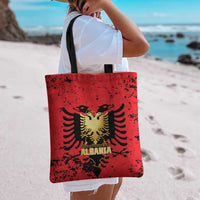 Albania Independence Day Tote Bag Dita e Pavaresise Map Grunge Style - Wonder Print Shop