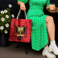 Albania Independence Day Tote Bag Dita e Pavaresise Map Grunge Style - Wonder Print Shop