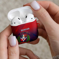 Dominican Republic 2026 Baseball AirPods Case Coat Of Arms Gradient Style - Wonder Print Shop