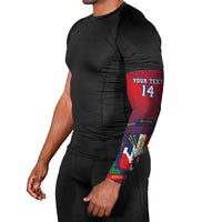 Dominican Republic 2026 Baseball Custom Arm Sleeves Coat Of Arms Gradient Style - Wonder Print Shop