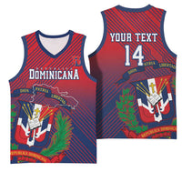 Dominican Republic 2026 Baseball Custom Basketball Jersey Coat Of Arms Gradient Style - Wonder Print Shop