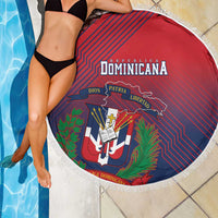 Dominican Republic 2026 Baseball Beach Blanket Coat Of Arms Gradient Style - Wonder Print Shop